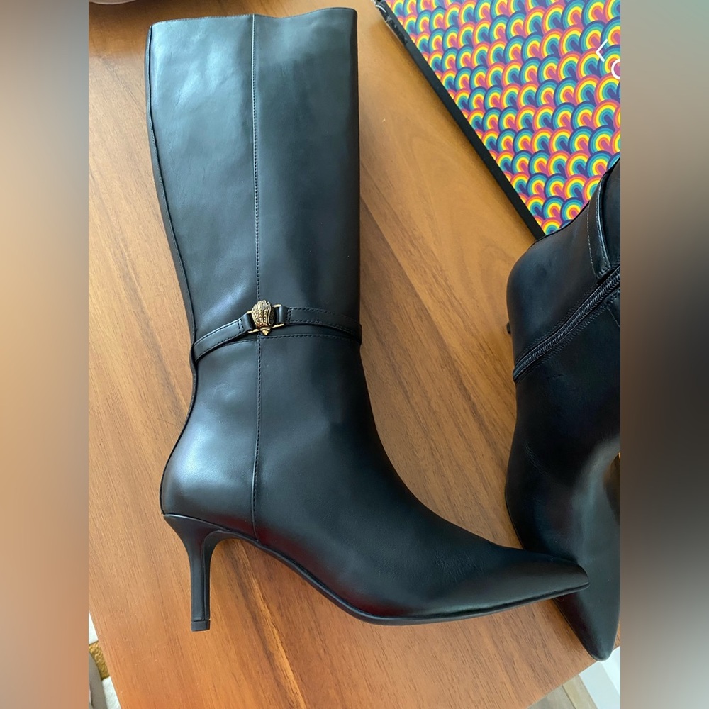 Kurt Geiger Black Heeled Boots - Picture 2 of 9